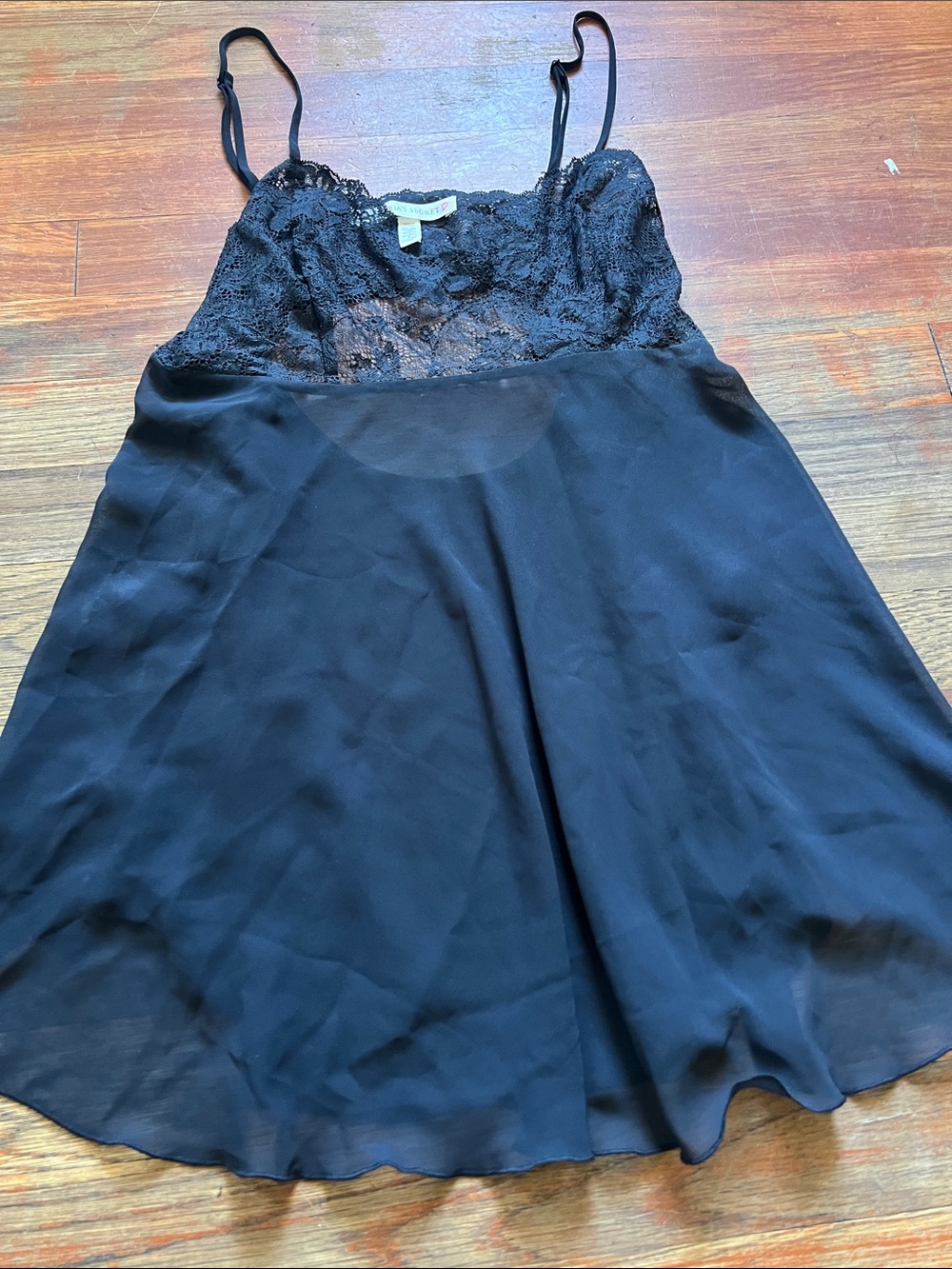 Victoria's Secret Black Lace Chemise